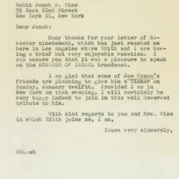 Letter: 1946 November 23