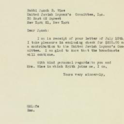 Letter: 1946 July 25