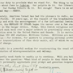 Letter: 1948 September 20