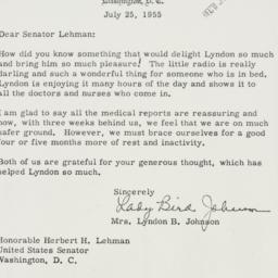 Letter: 1955 July 25
