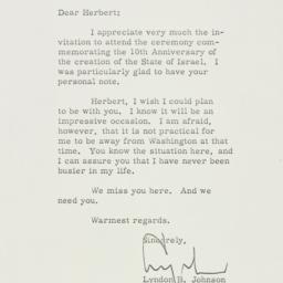 Letter: 1958 March 7