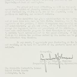 Letter: 1952 November 15