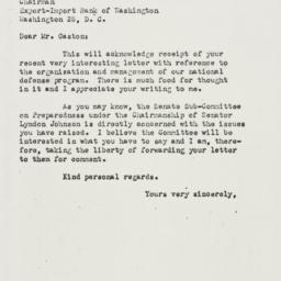 Letter: 1952 October 20