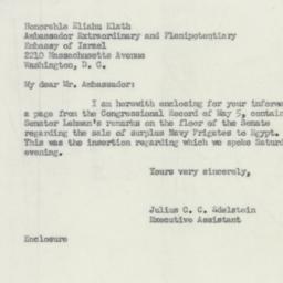 Letter: 1950 May 8