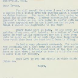 Letter: 1938 August 15