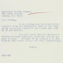 Letter: 1933 December 10