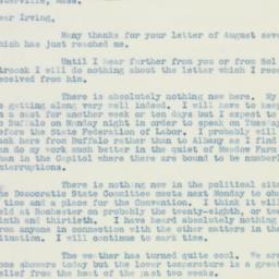 Letter: 1938 August 18