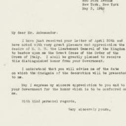 Letter: 1946 May 3