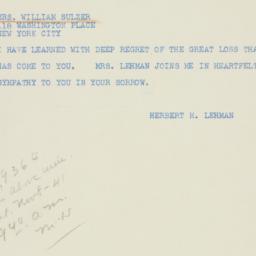 Telegram: 1941 November 8