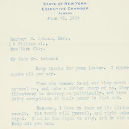 Letter: 1913 June 30