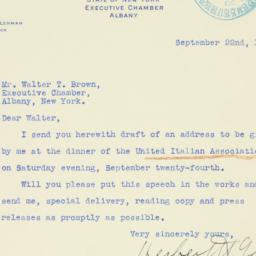 Letter: 1938 September 22