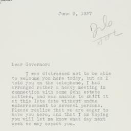 Letter: 1937 June 9