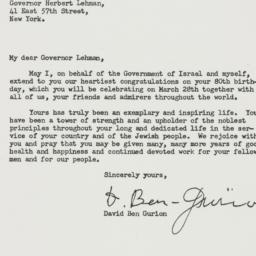 Letter: 1958 March 9