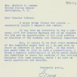Letter: 1953 February 9