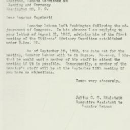 Letter: 1953 August 31