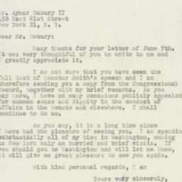 Letter: 1950 June 16