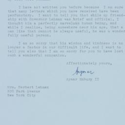 Letter: 1963 December 21