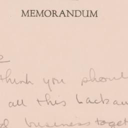 Memorandum: n.d.