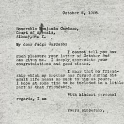Letter: 1928 October 5