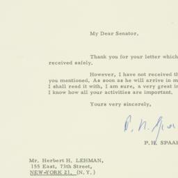 Letter: 1963 April 18