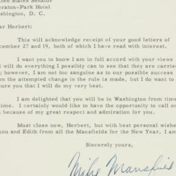 Letter: 1957 January 2