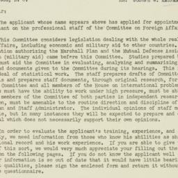 Letter: 1951 February 7