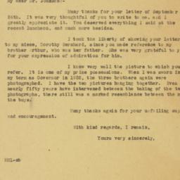 Letter: 1946 September 30