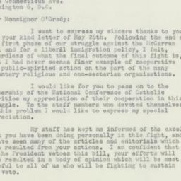 Letter: 1952 June 16