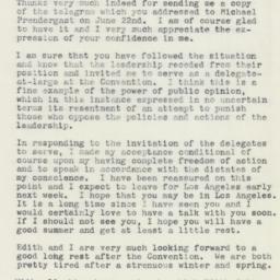 Letter: 1960 June 27
