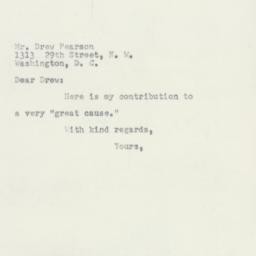 Letter: 1953 April 30