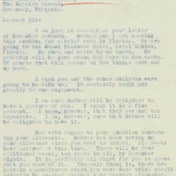 Letter: 1934 November 11