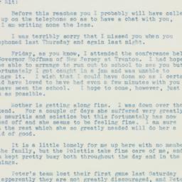 Letter: 1935 October 15