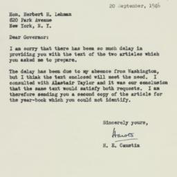 Letter: 1946 September 20