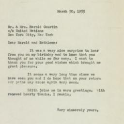 Letter: 1955 March 30