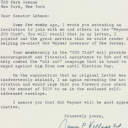 Letter: 1957 August 5