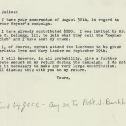 Letter: 1957 September 6