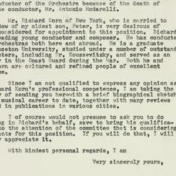 Letter: 1954 April 7