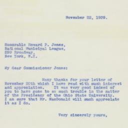 Letter: 1939 November 22