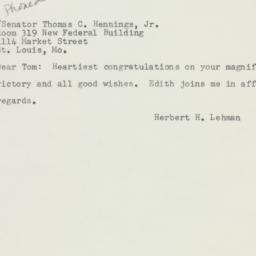 Letter: 1956 November 6