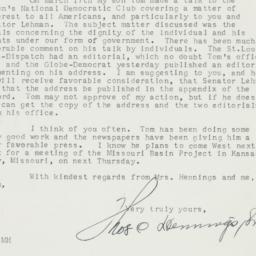 Letter: 1952 March 27