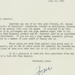 Letter: 1951 July 25