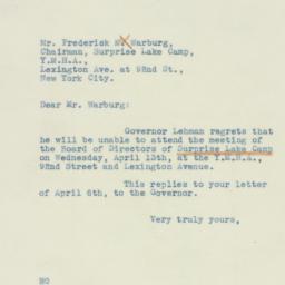 Letter: 1938 April 8