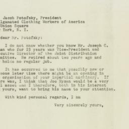 Letter: 1948 May 17