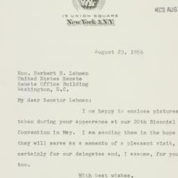 Letter: 1956 August 23