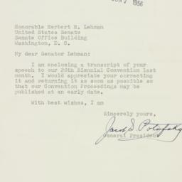 Letter: 1956 June 5