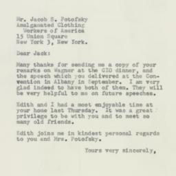 Letter: 1956 October 15
