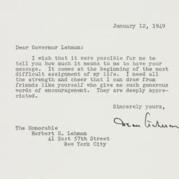 Letter: 1949 January 12