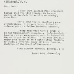 Letter: 1956 June 1