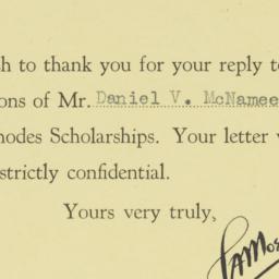 Letter: 1935 November 13