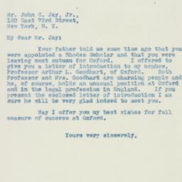 Letter: 1939 January 19